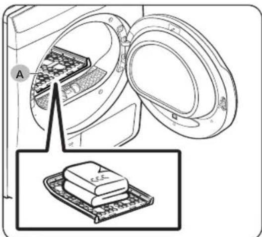 SAMSUNG DV9UDG52A0AB - Utilisation de la grille de séchage (modèles applicables uniquement) - 2