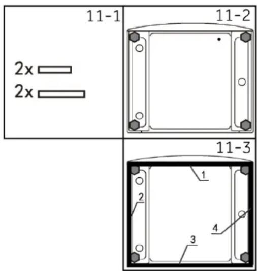 HAIER HW90-BP14357TU1 - Facultatif : installation de patins de réduction du niveau sonore - 1