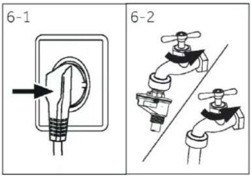 HAIER HW90-BP14357TU1 - Raccordement à l'eau - 1