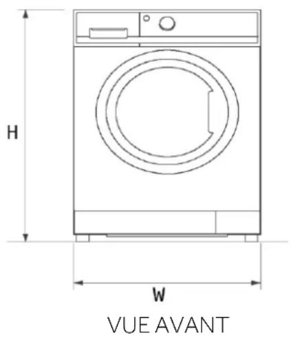HAIER HW90-BP14357TU1 - Dimensions du produit - 1