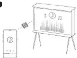 SAMSUNG QA50LS01DAK - Using the NFC on TV function - 4