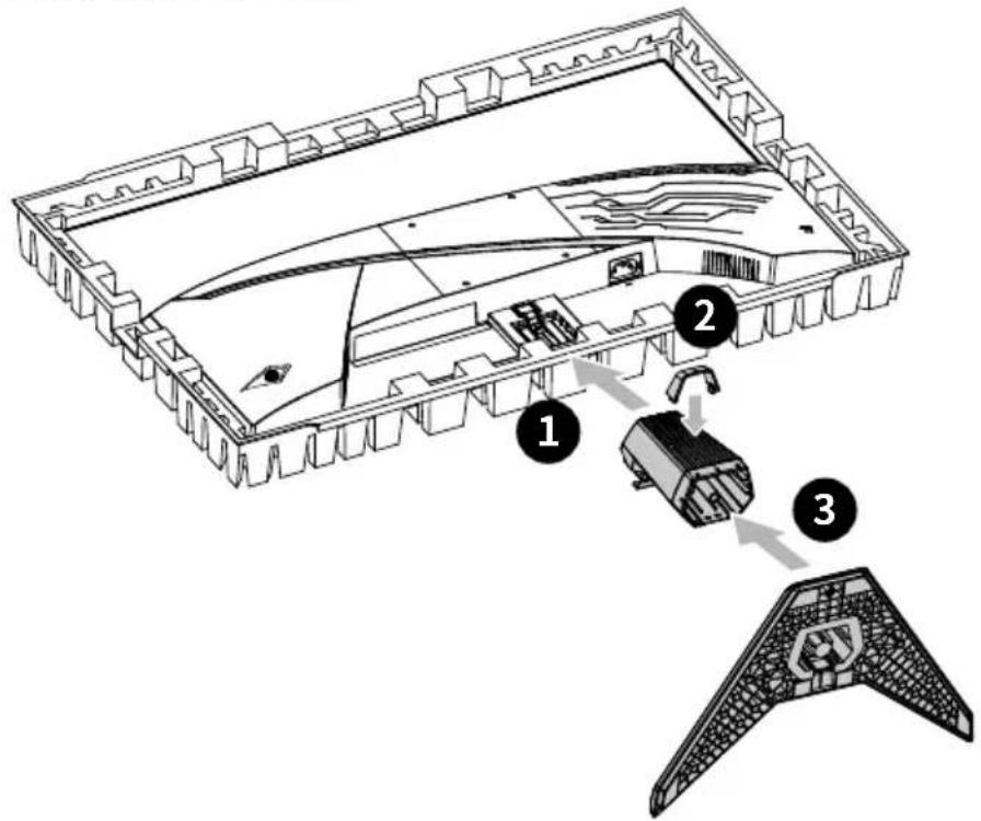 MSI G275L E14 - Installation du pied de support - 1
