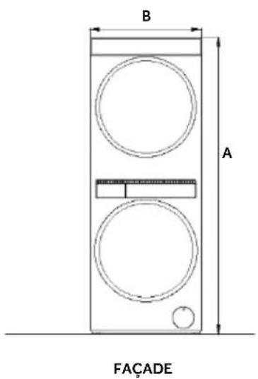 HAIER CLC108GNU1 - Dimensions du produit - 1
