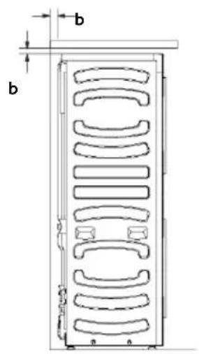 HAIER CLC108GNU1 - Dimensions de la cavité et du dégagement - 4