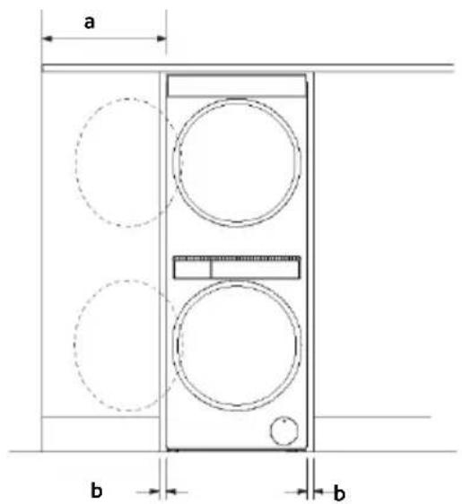 HAIER CLC108GNU1 - Dimensions de la cavité et du dégagement - 3