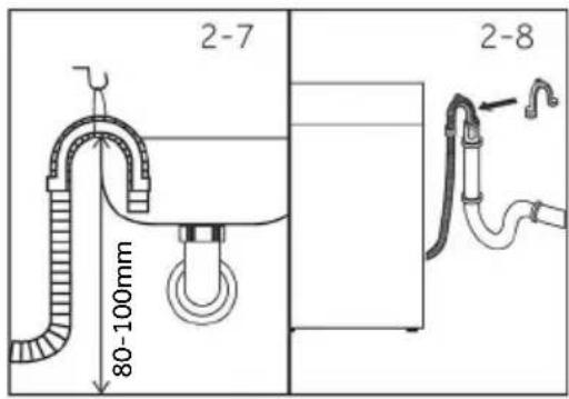 HAIER HWD50-BP12307U1 - Εύκαμπτος σωλήνας αποστράγγισης σε νεροχύτη - 1