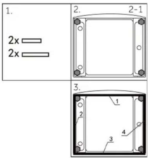 HAIER HWD50-BP12307U1 - Afmontering af transportboltene - 1