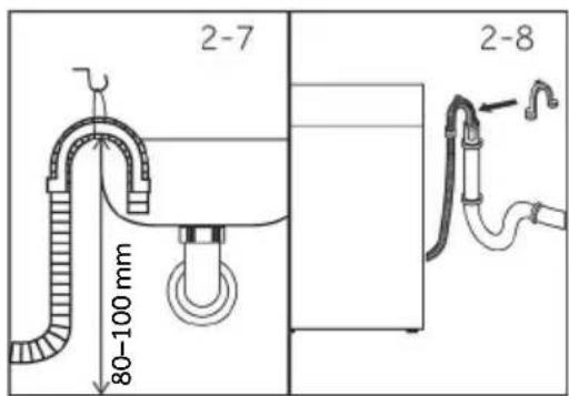 HAIER HWD50-BP12307U1 - Elvezetőtömlő a mosogató csatlakozáshoz - 1