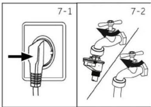 HAIER HWD50-BP12307U1 - Vesiliitäntä - 1