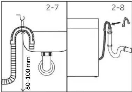 HAIER HWD50-BP12307U1 - Tubo di scarico al collegamento dell'acqua di scarico - 1