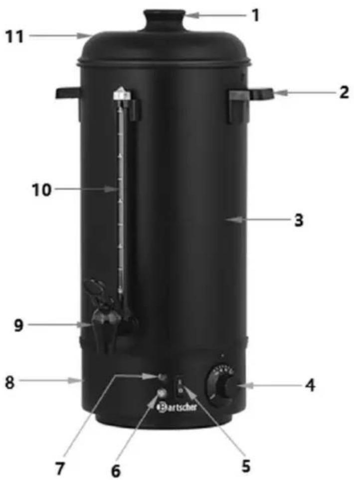 BARTSCHER 10L S - Éléments de l'appareil - 1