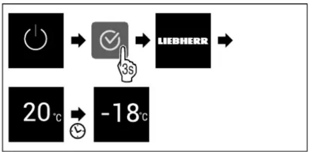 LIEBHERR FNd 4234 Plus - Ενεργοποίηση συσκευής - 1