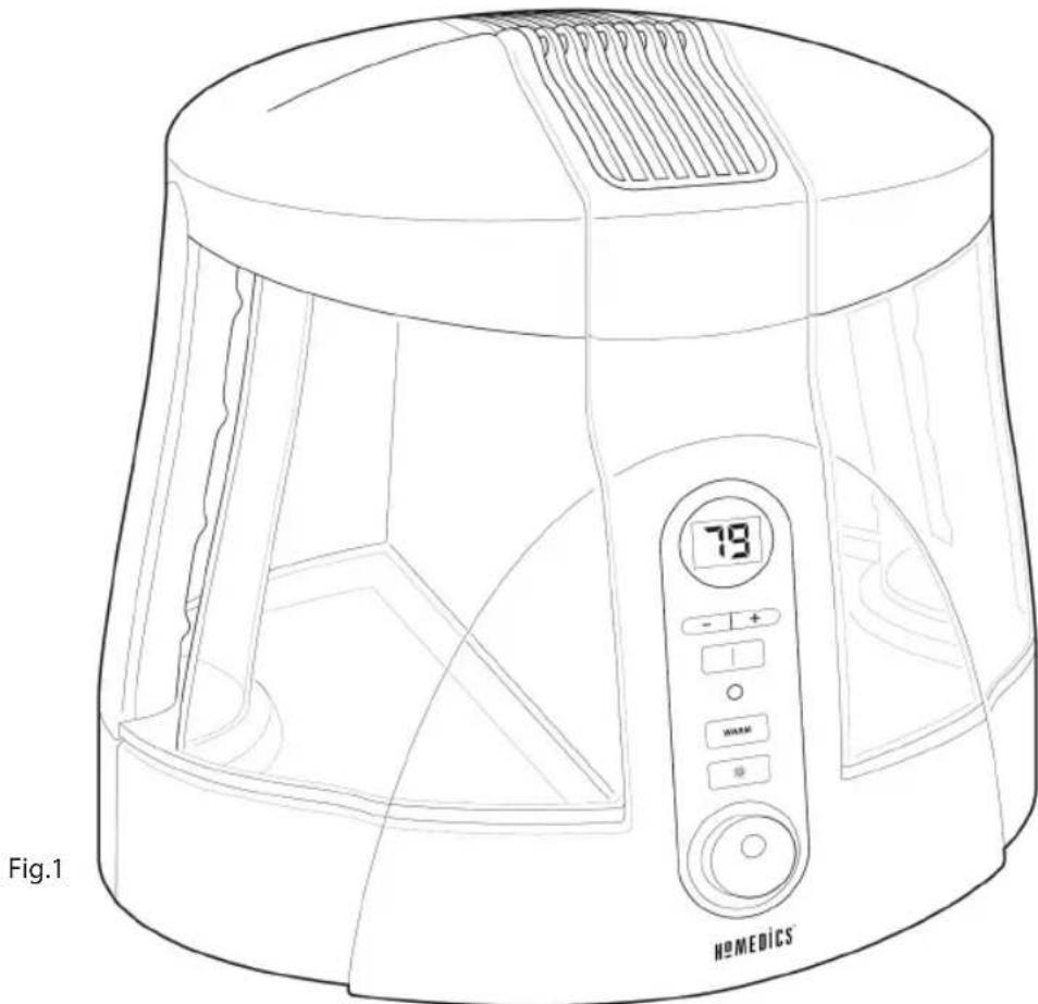 HOMEDICS HUM-20A-GB - Tankkapasitet - 1