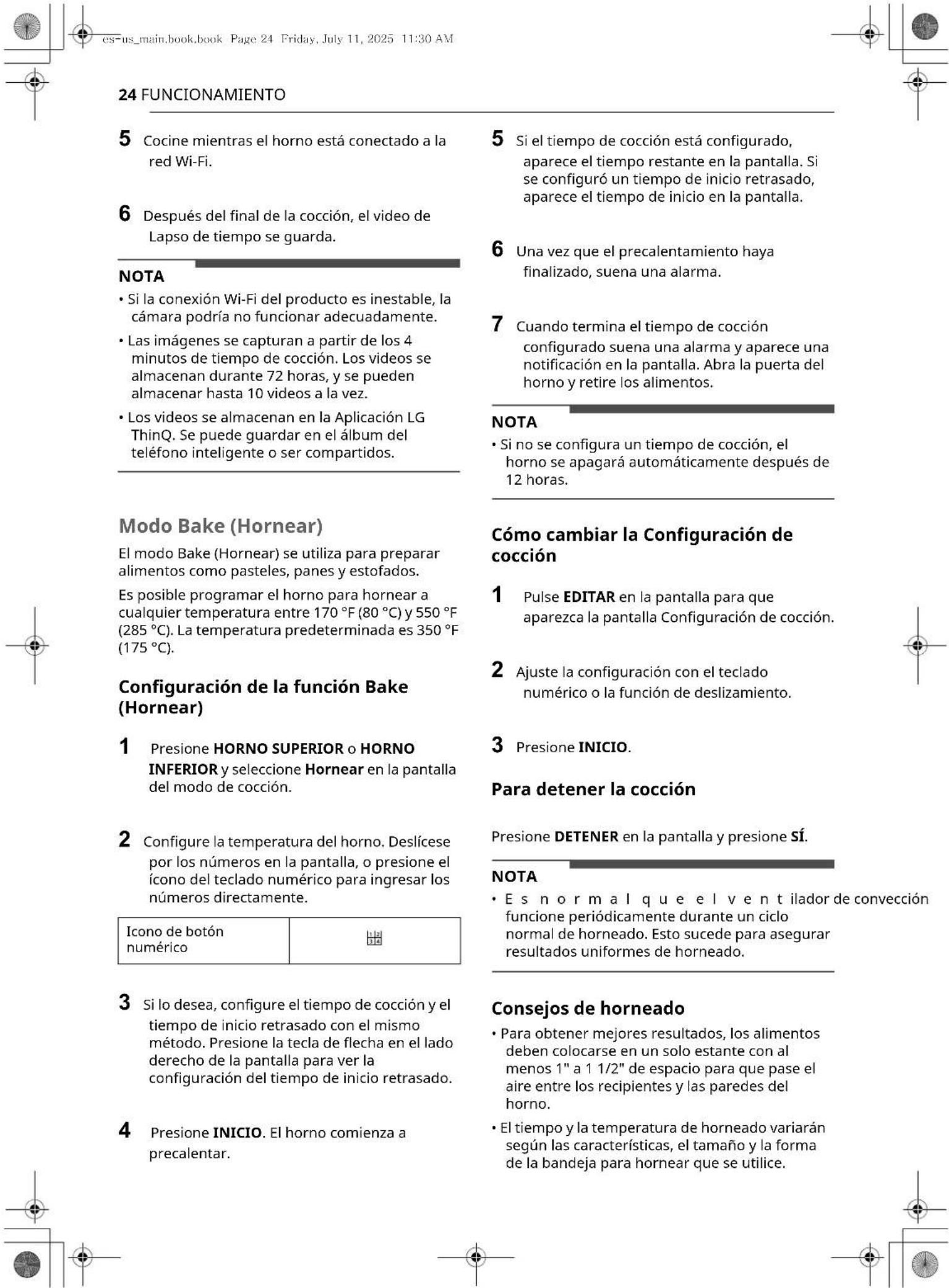 SKS SKSDV3012MT - Uso de la Grabacion de cocccion - 3