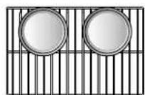 SKS SKSDV3012MT - Position des grilles multiples - 1