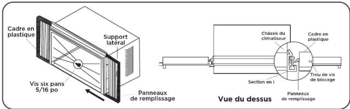 TCL TAW15CRW0W - Étape 3: Installation du rail et du support d'angle supérieur - 3