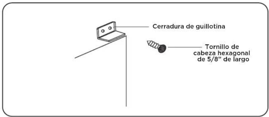 TCL TAW15CRW0W - Paso 7: Instale el seguro de la ventana y el sello de la hoja - 2