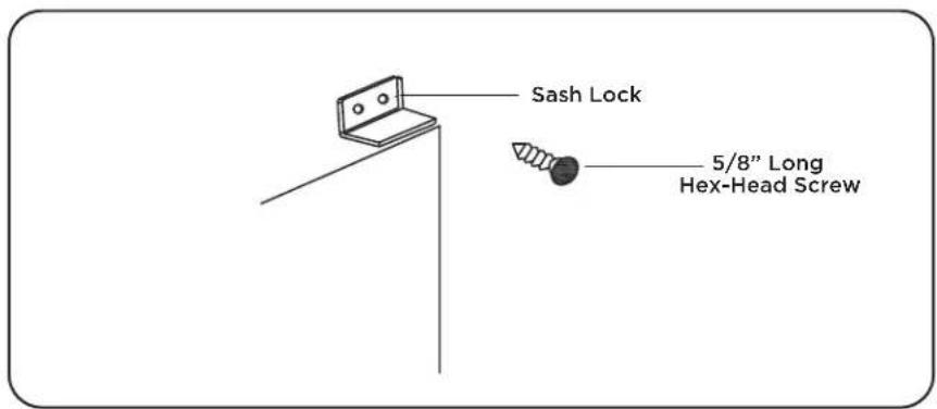 TCL TAW15CRW0W - Step 7: Install the Window Lock and Sash Seal - 2
