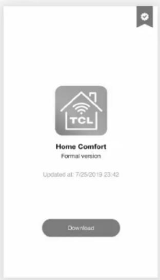 TCL TAW10CRNB0W - Étape 1 : Téléchargement et installation de l'application TCL Home Comfort - 2