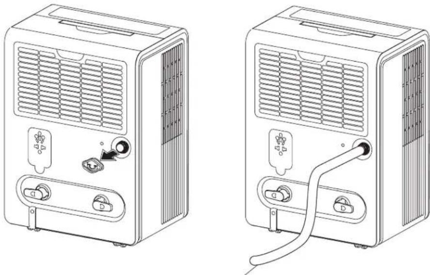TCL W25D92 - Fixation du tube d'évacuation de la pompe - - 1