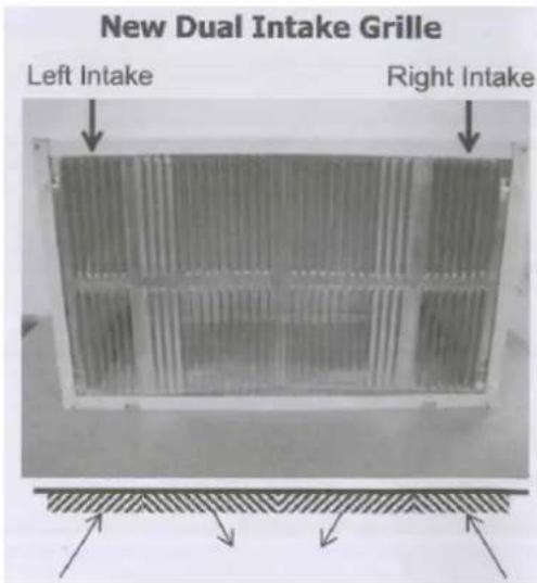 TCL TTW-12CR2/UF - Existing Frigidaire sleeves may have older single-sided intake grilles, as below pictures show. - 1