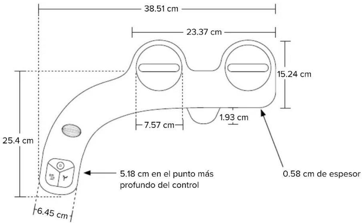 Brondell FreshSpa Thinline FSP-150 - Dimensiones del producto - 1