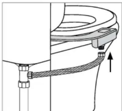 Brondell FreshSpa Thinline FSP-150 - Installation du bidet adaptable - 3