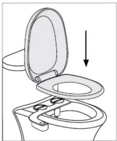Brondell FreshSpa Thinline FSP-150 - Installation du bidet adaptable - 3