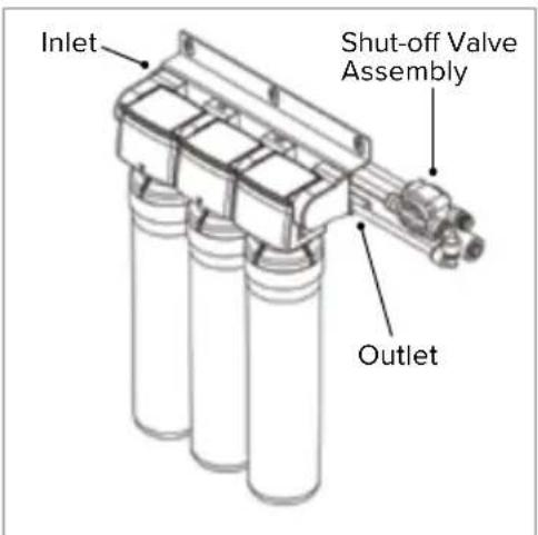 Brondell Capella RC250 - Brine Input to Flow Restrictor Connection - 3