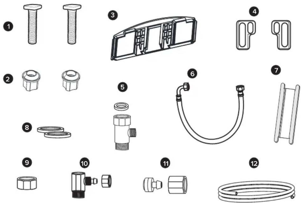 Brondell Swash Ecoseat S102 - INSTALLATION PARTS - 1
