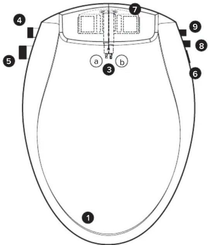 Brondell Swash Ecoseat S102 - PRODUCT PARTS - 1