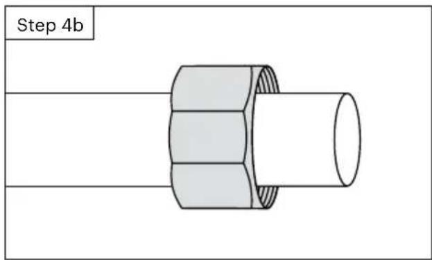 Brondell FreshSpa Thinline FSA-15 - Connect hot water tube to bidet attachment (FSA-25 dual temperature model only) - 1