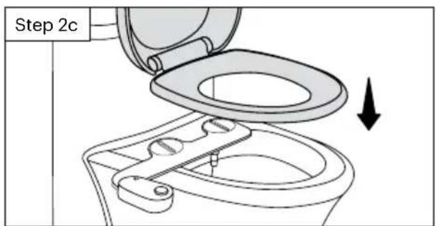 Brondell FreshSpa Thinline FSA-15 - Install bidet attachment on toilet - 2