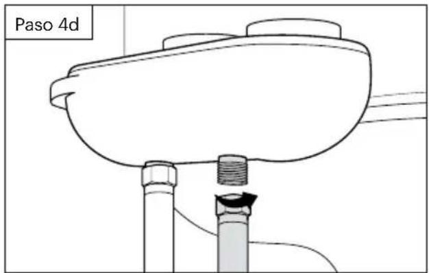 Brondell FreshSpa Thinline FSA-15 - Conecte el tubo del agua caliente al accesorio para bidé (solo para doble temperatura). - 3