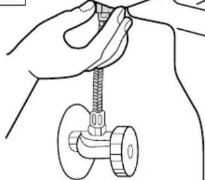 Brondell FreshSpa Thinline FSA-15 - Fermez la valve d'alimentation en eau et tirez la chasse de la toilette. - 1