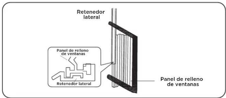 TCL H15W25W-CA - Paso 3: Instalación del riel angular superior y de la abrazadera lateral - 2