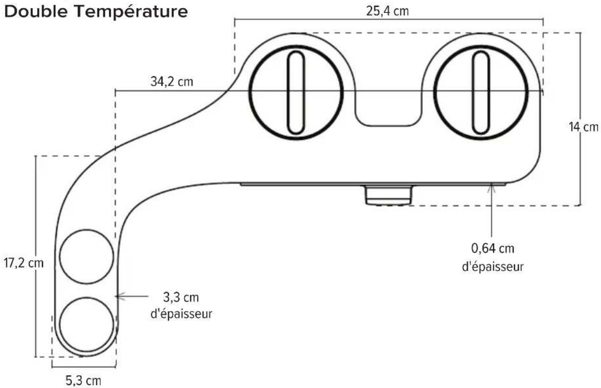 Brondell FreshSpa Comfort+ FSR-15 - Caractéristiques du FSR-25 à Double Température Uniquement - 2