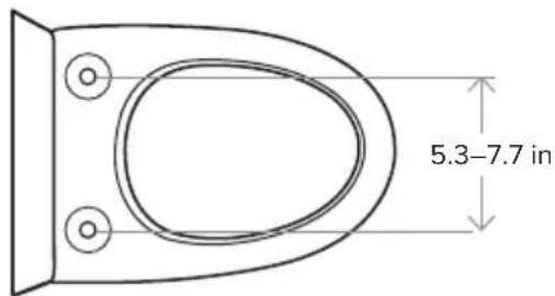 Brondell Swash Thinline LS1800 - Product Dimensions - 2