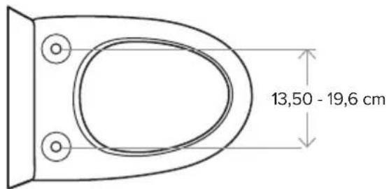 Brondell Swash Thinline LS1800 - Dimensions du produit - 2