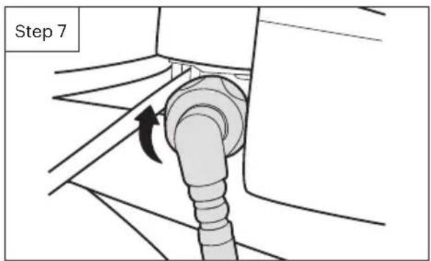 Brondell Swash Thinline LS1800 - Connect the bidet hose to the seat - 1