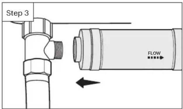 Brondell Swash Thinline LS1800 - External Bidet Filter Installation (optional, not included) - 2