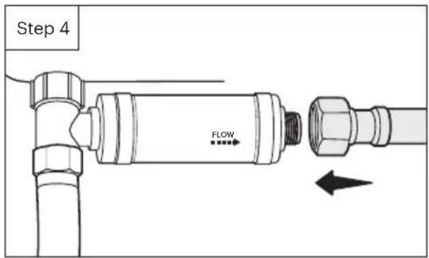 Brondell Swash Thinline LS1800 - External Bidet Filter Installation (optional, not included) - 3