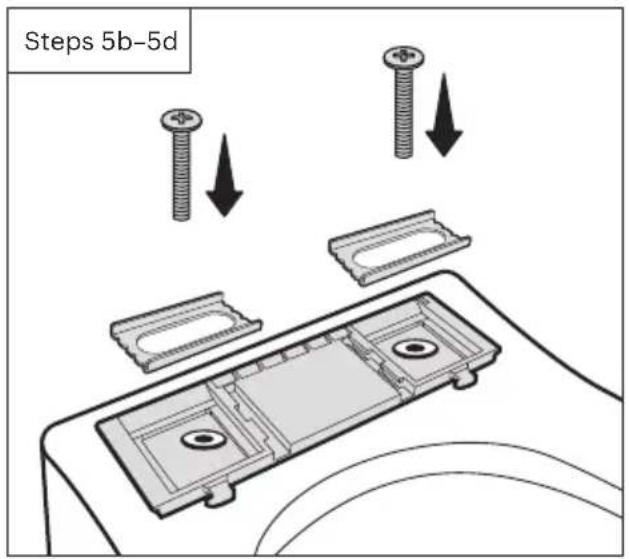 Brondell Swash Thinline LS1800 - Installing mounting plate - 2