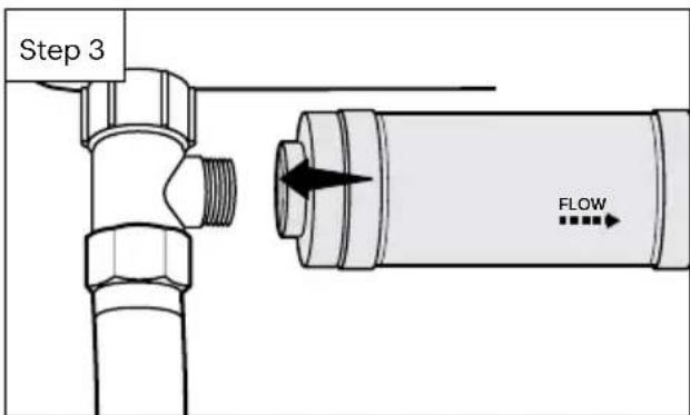 Brondell Swash Thinline T66 - External Bidet Filter Installation (optional, not included) - 2
