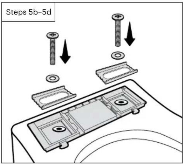 Brondell Swash Thinline T66 - Installing mounting plate - 2