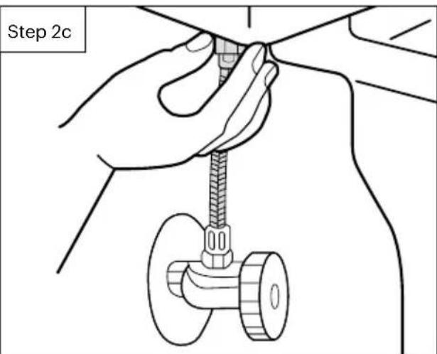 Brondell Swash Thinline T66 - Turn off water supply valve and flush toilet - 1