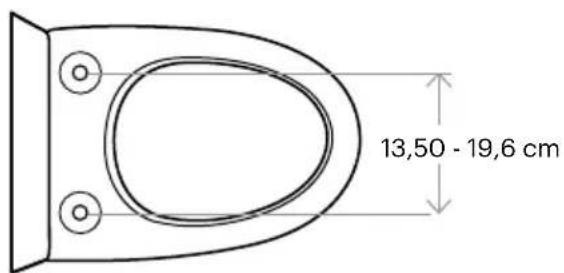 Brondell Swash Thinline T66 - Dimensions du produit - 2