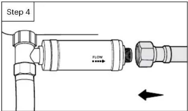 Brondell Swash Thinline T66 - External Bidet Filter Installation (optional, not included) - 3
