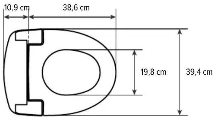 Brondell Swash SE600 - Dimensions du Produit - 2