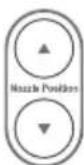 Brondell Swash S1000 - 'Water Pressure/Dry Temp.' button - 1